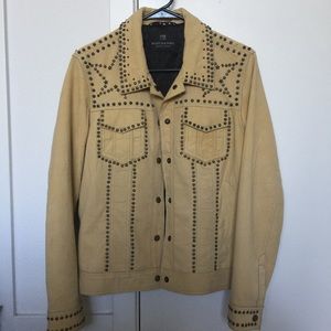 Scotch Soda Studded Leather Jacket